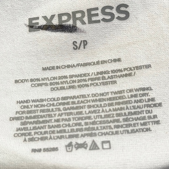 Express Bikini Stripe Swimsuit High Waist S Small Medium New - Picture 4 of 5